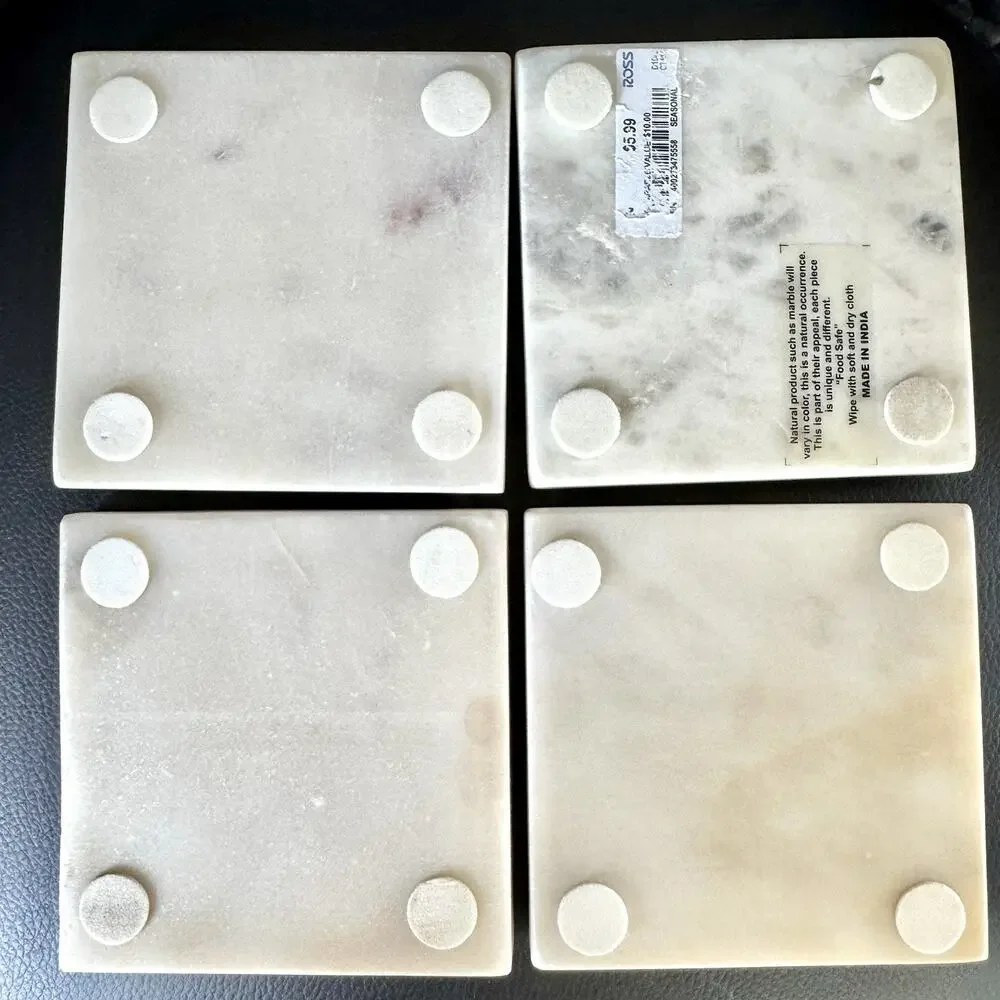Marvel The Ultimate Spiderman Marble Coasters Set Of 4 Coffee Tea Blocks 4